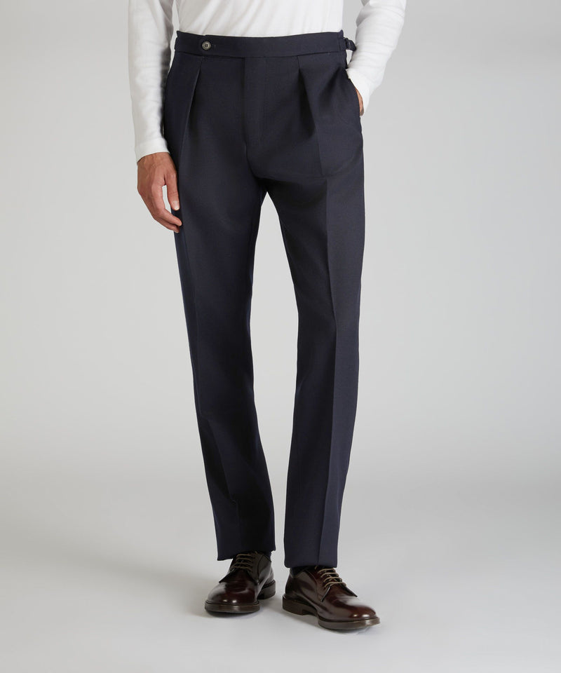 Slowear Pantalone straight fit in lana mélange Nuova