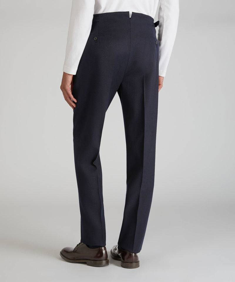 Slowear Pantalone straight fit in lana mélange Nuova