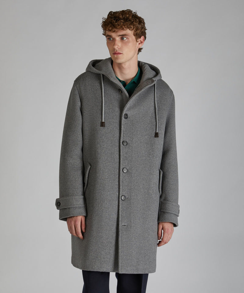 Slowear Parka in panno di lana mélange Italy