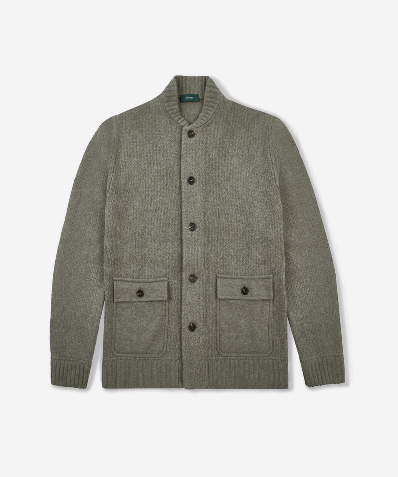 Slowear Bomber slim fit in lana e cashmere Negozi Online