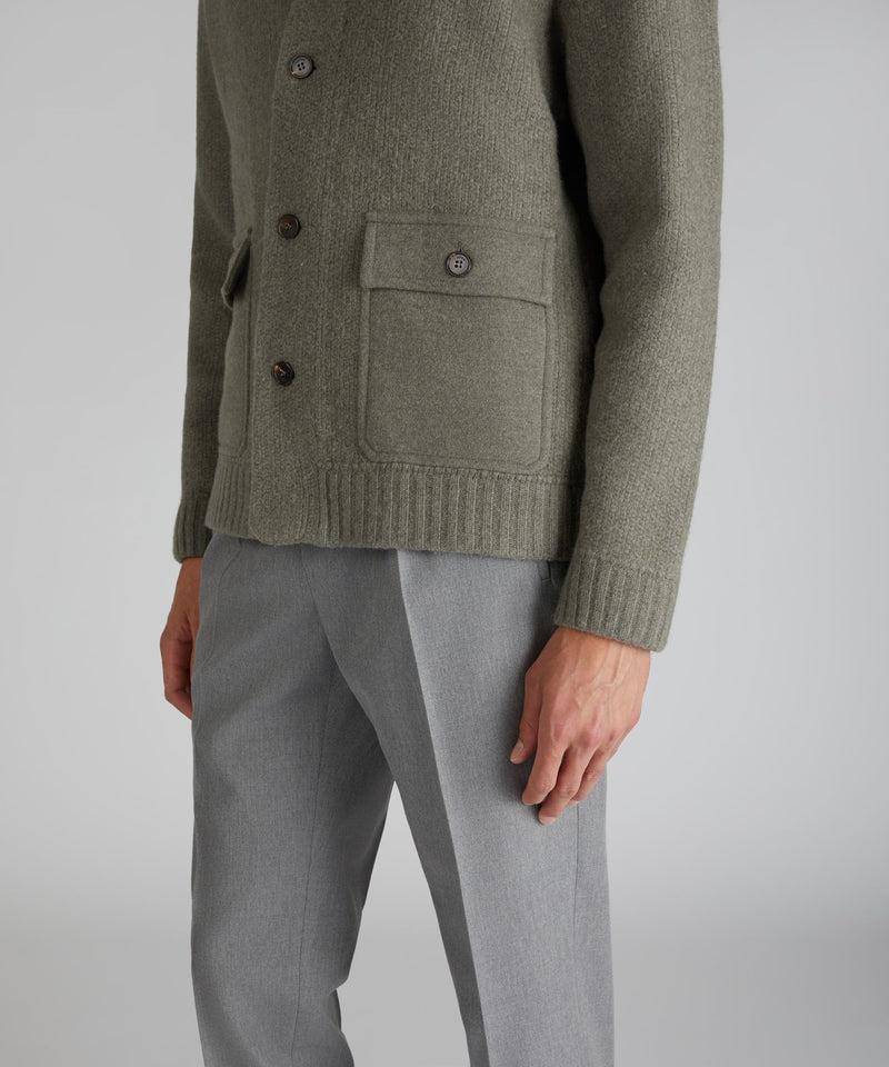 Slowear Bomber slim fit in lana e cashmere Negozi Online