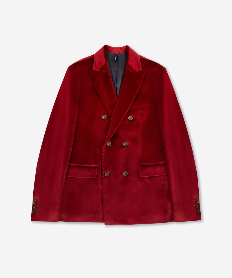 Slowear Giacca doppiopetto slim fit in velluto Acquista Ora