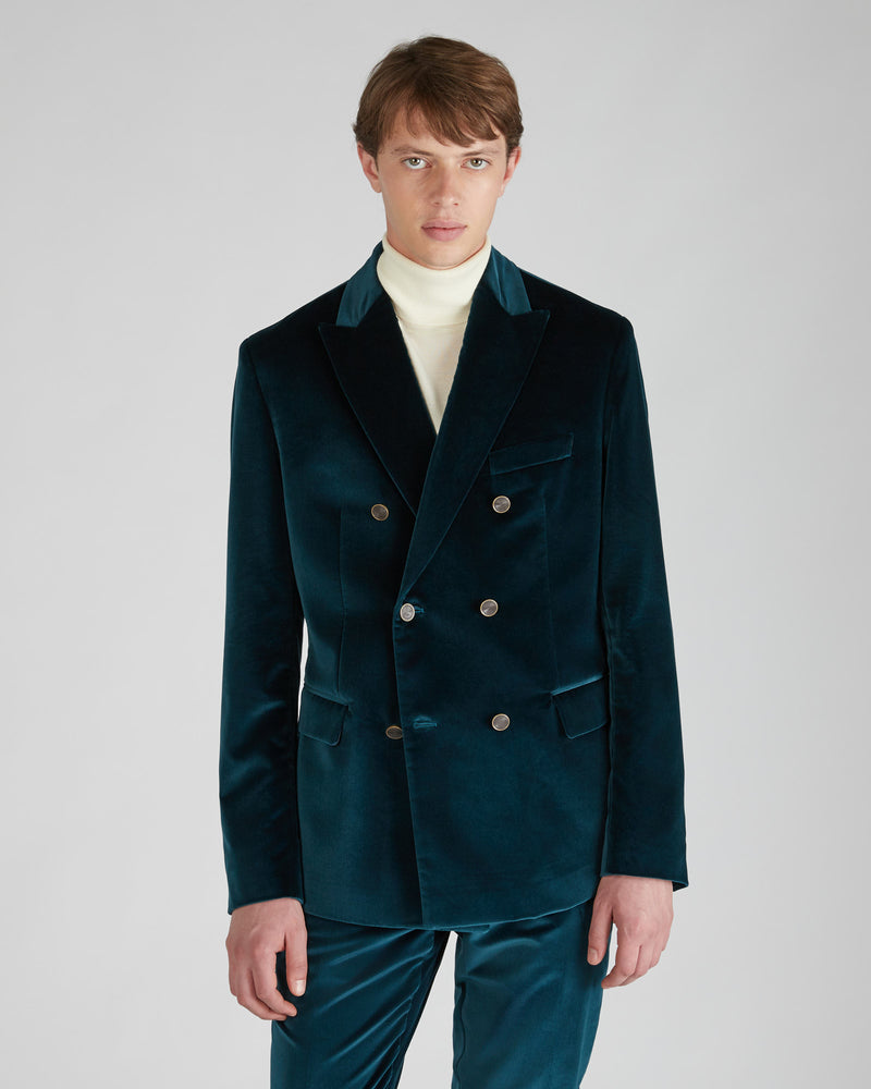 Slowear Giacca doppiopetto slim fit in velluto Consegna Veloce