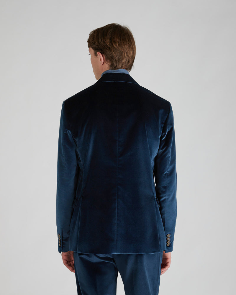 Slowear Giacca doppiopetto slim fit in velluto Promozione Limitata
