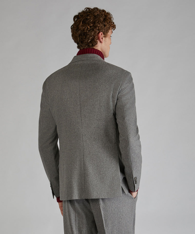Slowear Giacca slim fit in flanella di lana e cashmere Affare Del Giorno