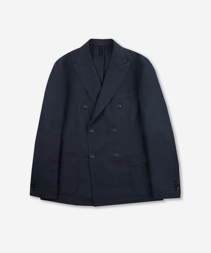 Slowear Giacca doppiopetto regular fit in chinolino Offerta