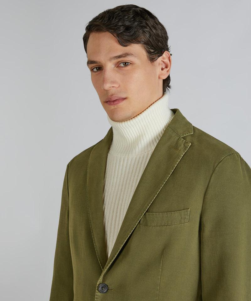 Slowear Giacca slim fit in drill di cotone e cashmere Nuova