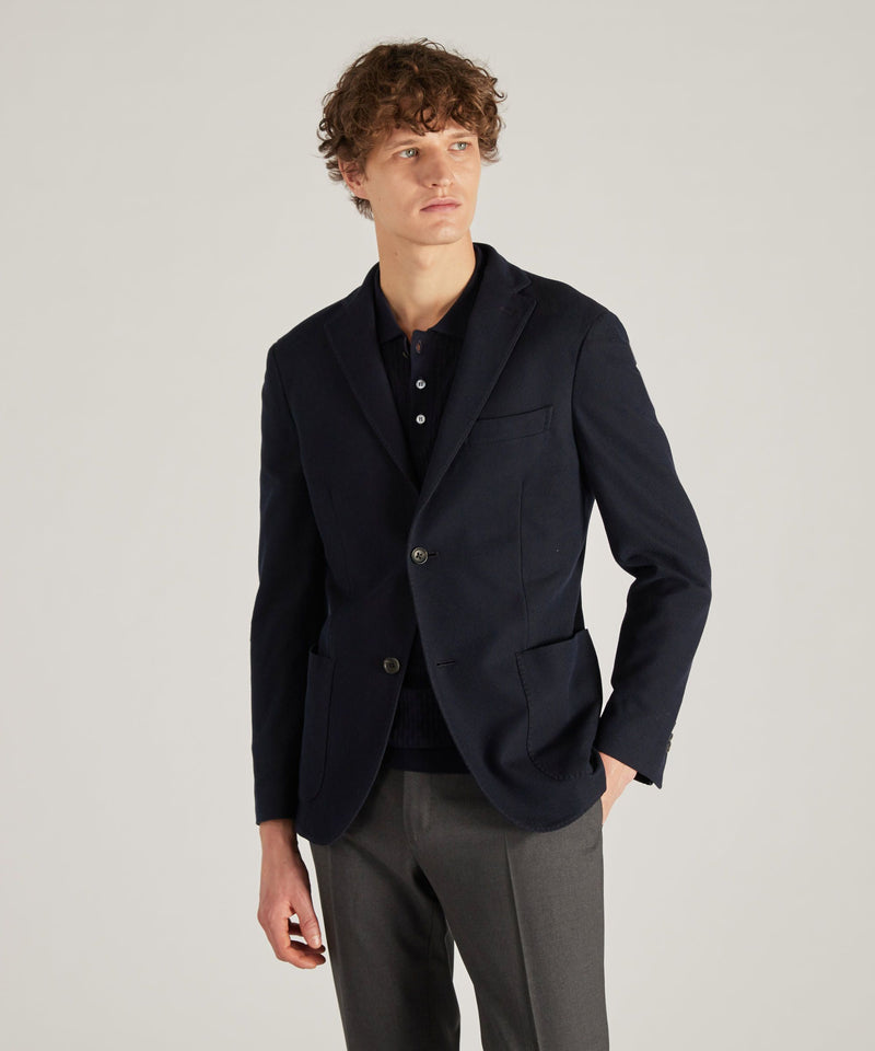 Slowear Giacca slim fit in cotone giro inglese 2025