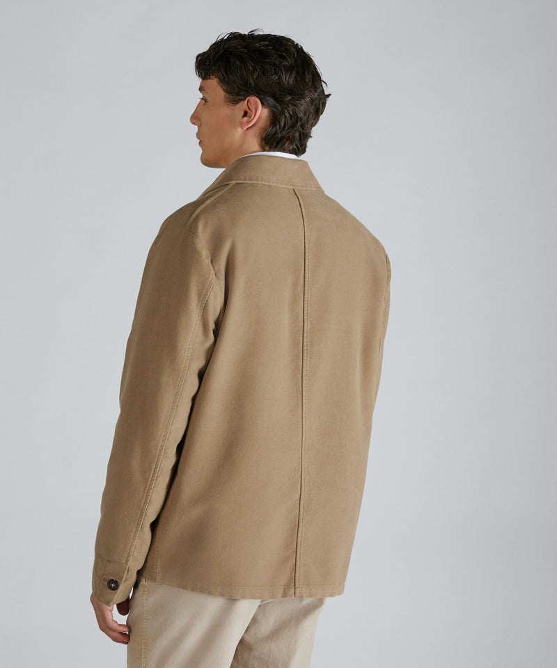 Slowear Blusa regular fit in Moleskin Pezzi Unici
