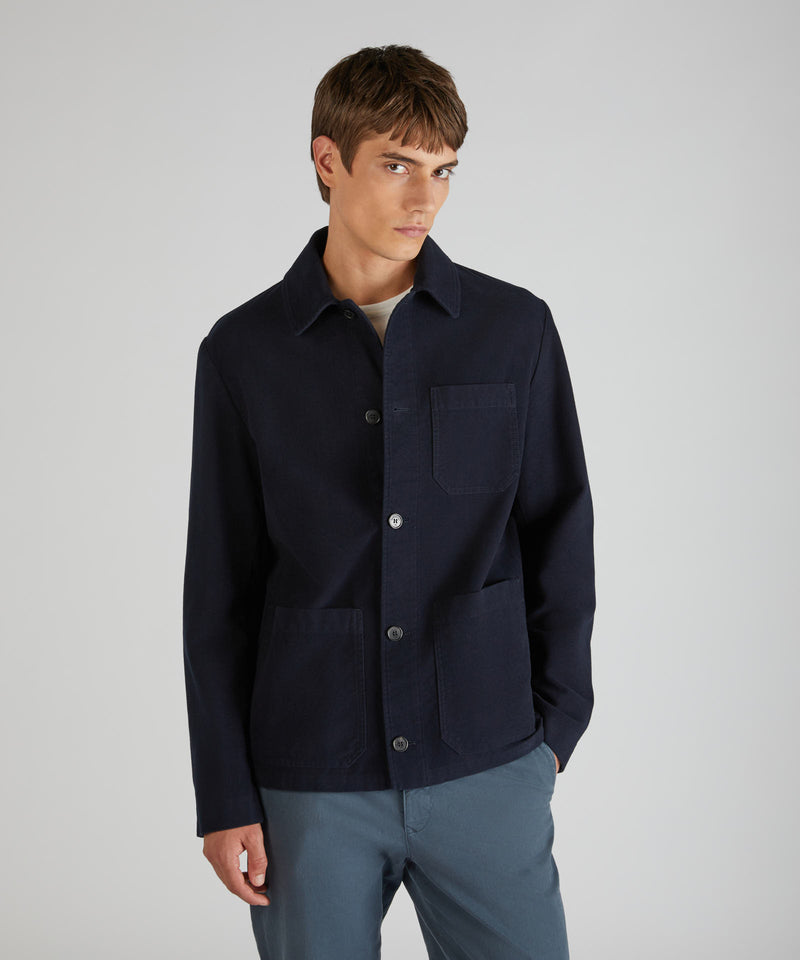 Slowear Blusa regular fit in Moleskin Soddisfazione Garantita