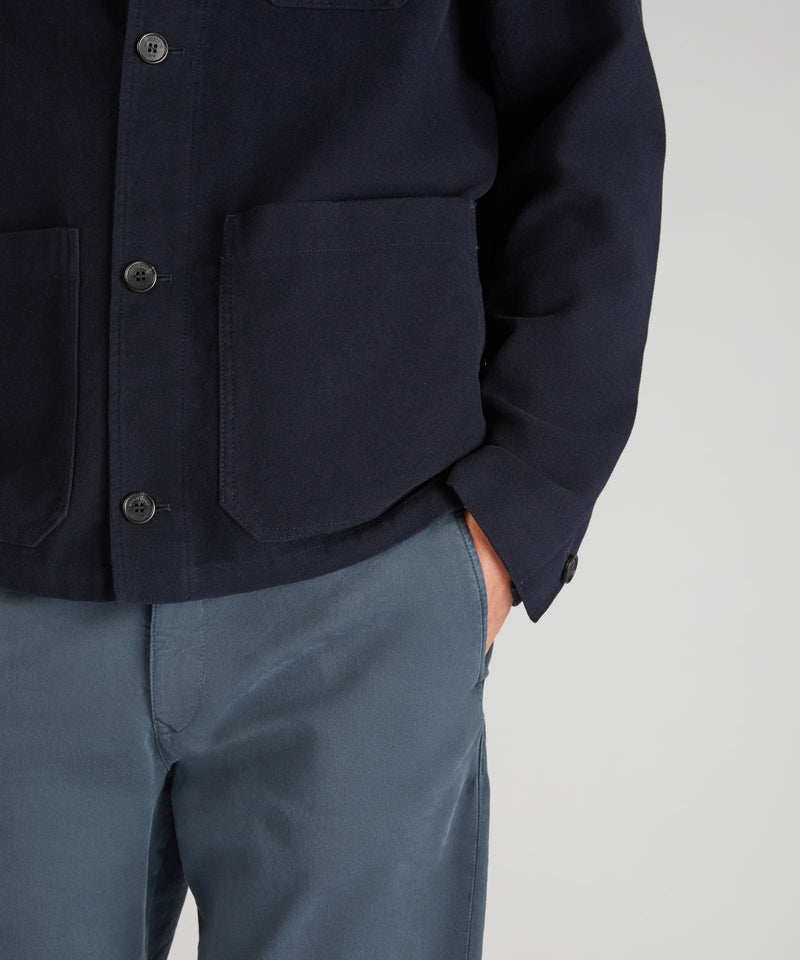 Slowear Blusa regular fit in Moleskin Soddisfazione Garantita