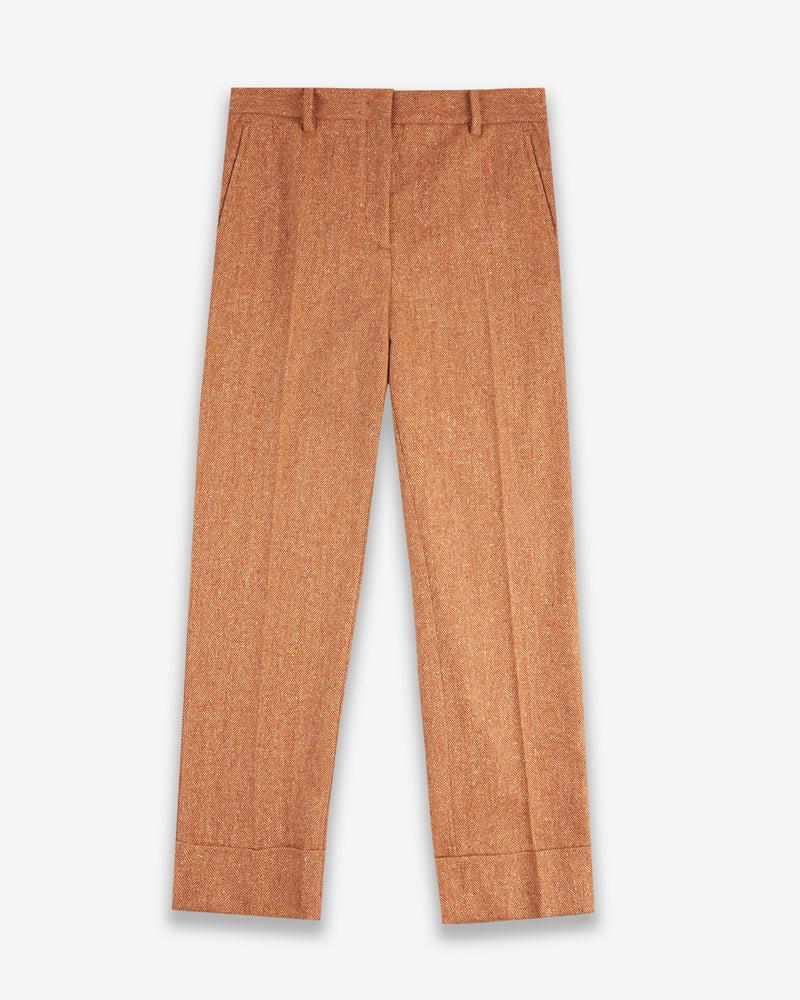 Slowear Pantalone regular in chevron di misto lana