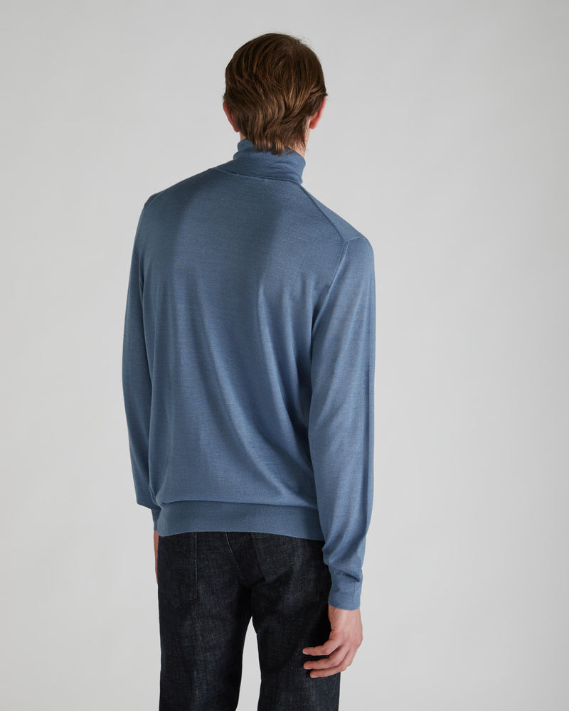 Slowear Dolcevita slim fit in cashmere e seta In Linea