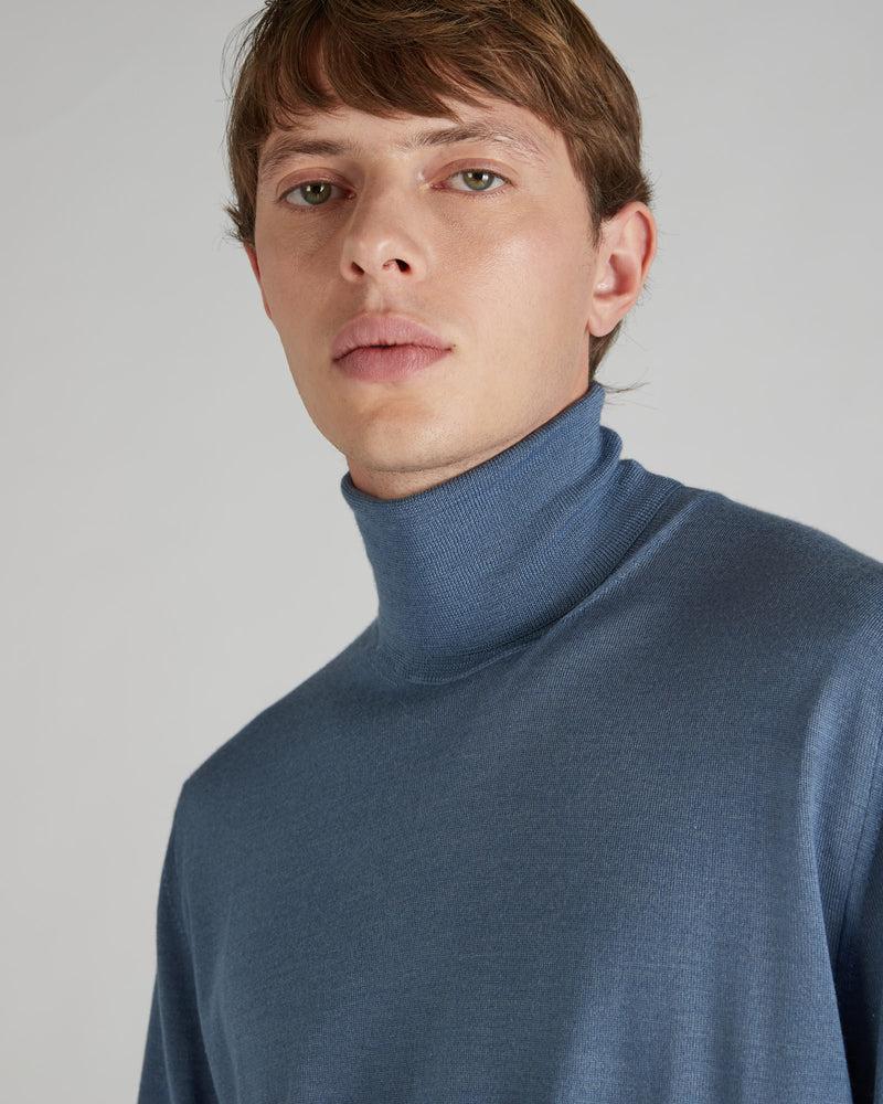 Slowear Dolcevita slim fit in cashmere e seta In Linea