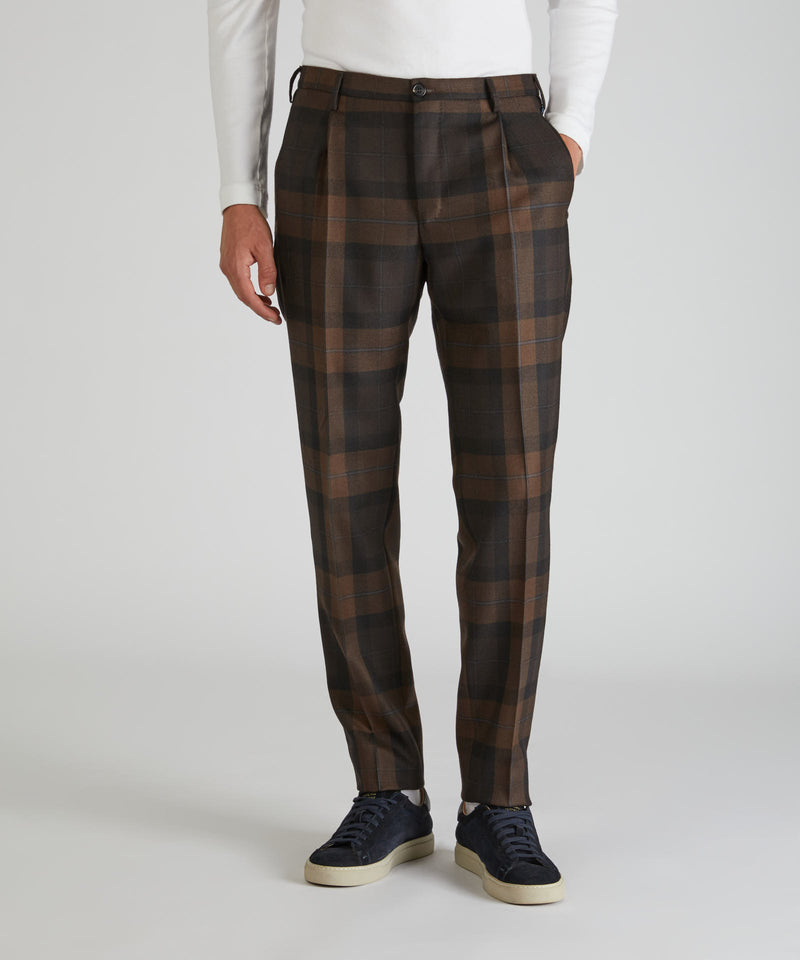 Slowear Pantalone tapered fit in lana Prezzo Ridotto