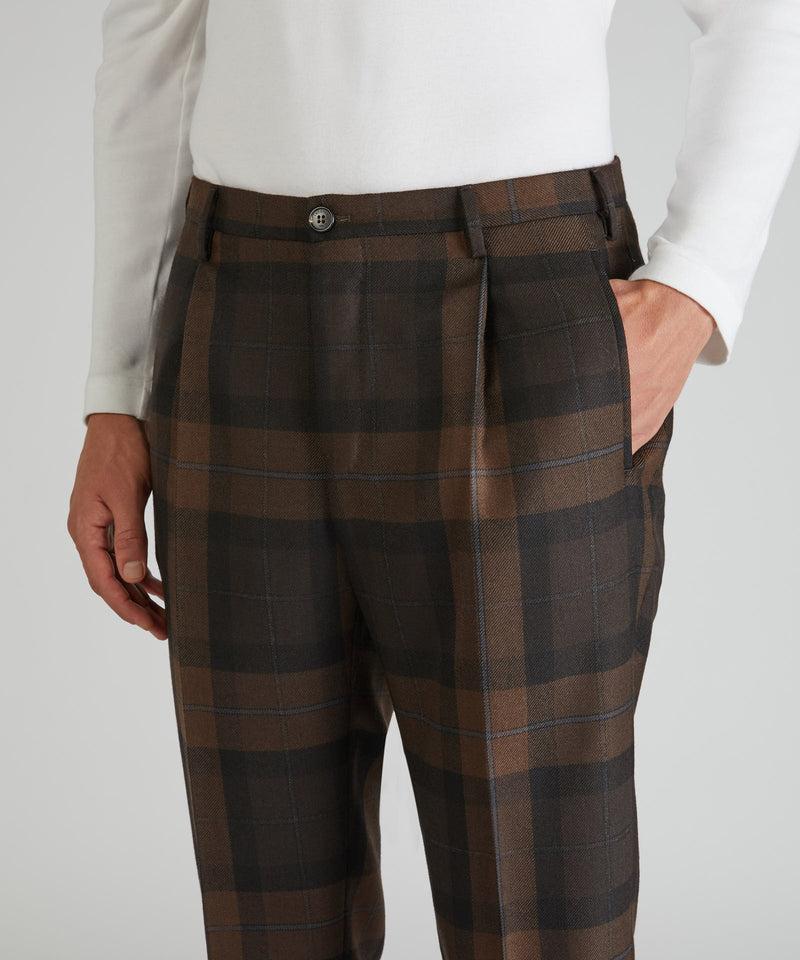 Slowear Pantalone tapered fit in lana Prezzo Ridotto