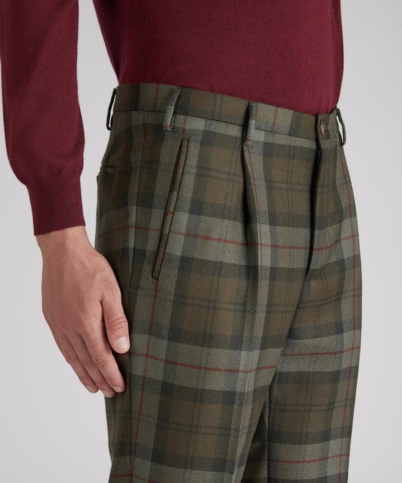 Slowear Pantalone tapered fit in lana Sottocosto
