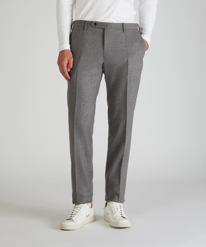 Slowear Pantalone slim fit in flanella di lana e cashmere Novità