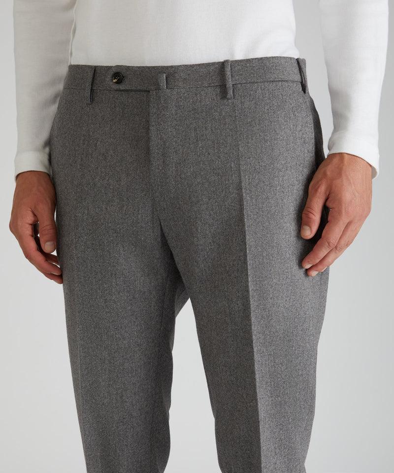 Slowear Pantalone slim fit in flanella di lana e cashmere Novità