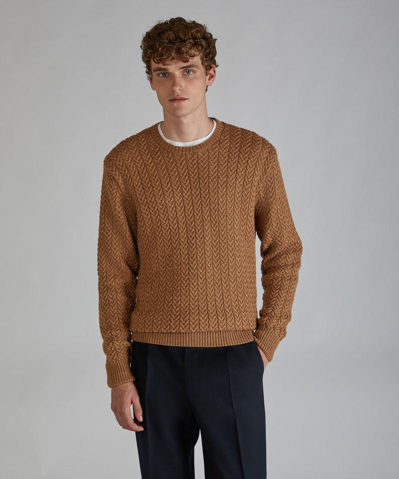 Slowear Girocollo slim fit in lana merinos Sconto