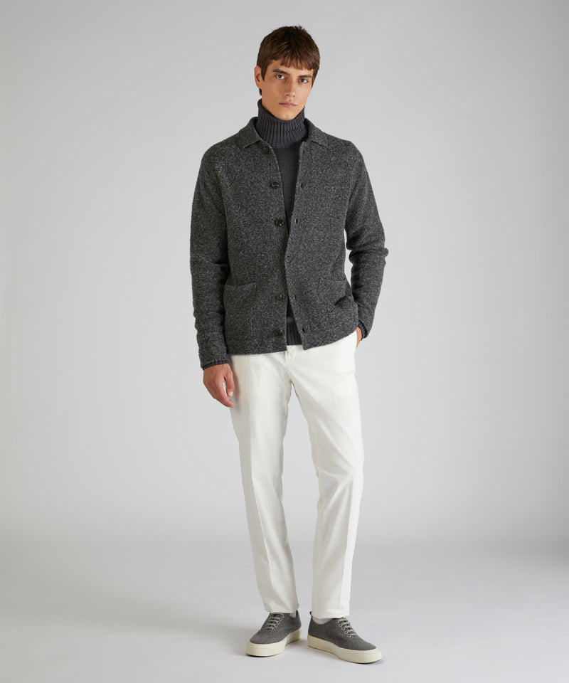 Slowear Overshirt in bouclé di lana e lana Geelong Economico