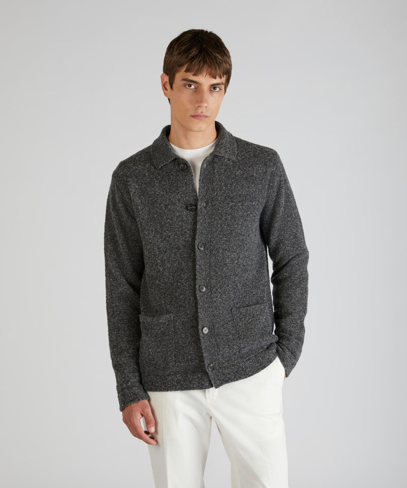 Slowear Overshirt in bouclé di lana e lana Geelong Economico