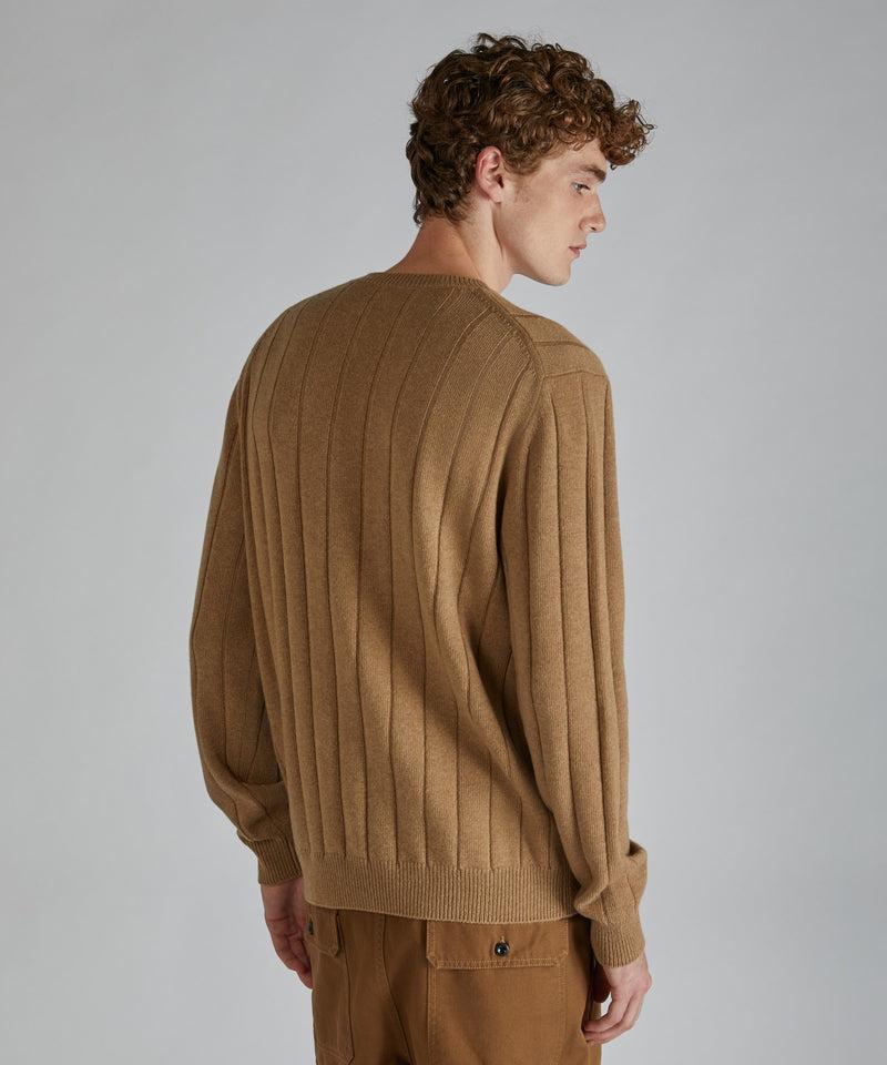Slowear Girocollo slim fit in lana e cashmere Offerte