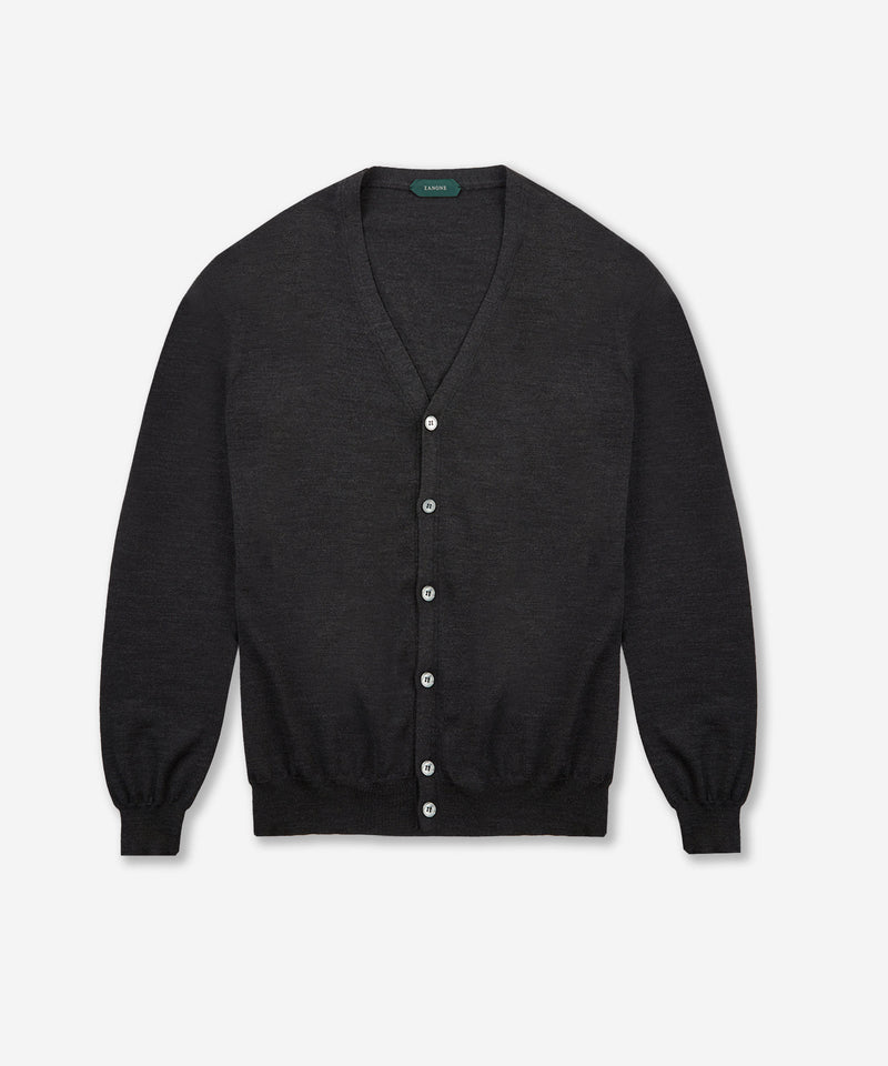 Slowear Cardigan slim fit in Flexwool certificato Saldi Di Fabbrica