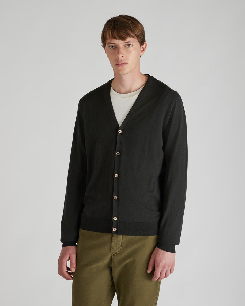 Slowear Cardigan slim fit in Flexwool certificato I Più Venduti