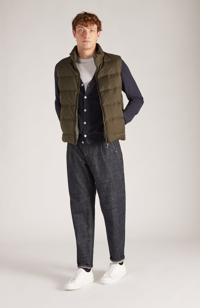 Slowear Cardigan slim fit in Flexwool certificato Vendite Flash