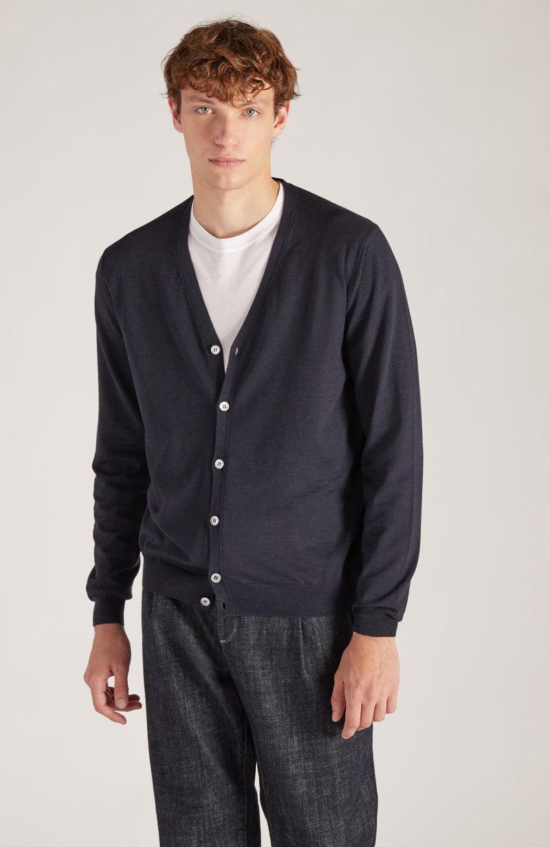 Slowear Cardigan slim fit in Flexwool certificato Vendite Flash