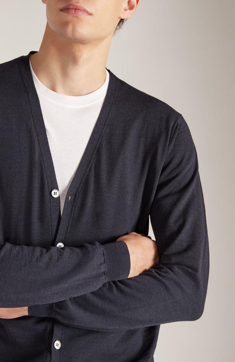 Slowear Cardigan slim fit in Flexwool certificato Vendite Flash