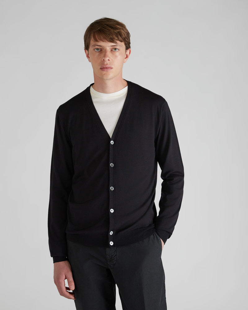 Slowear Cardigan slim fit in Flexwool certificato Negozio