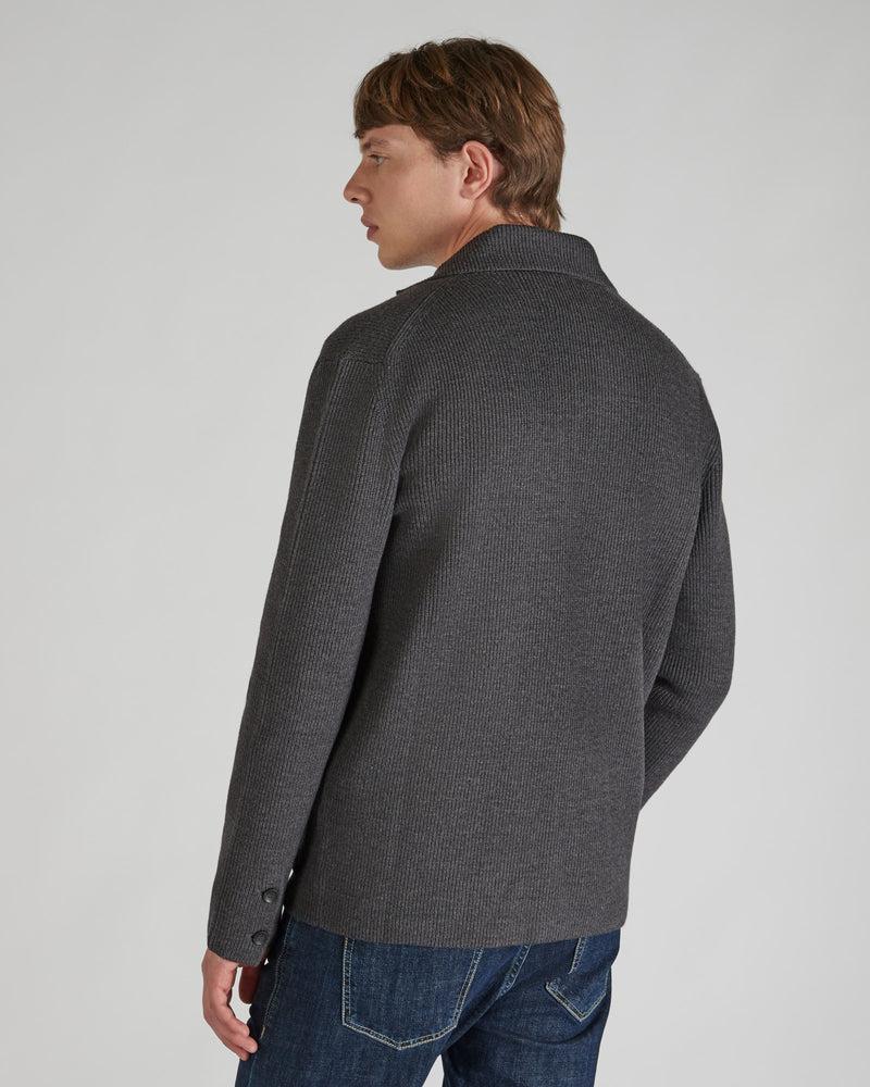 Slowear Giacca slim fit in lana merinos certificata a costa In Saldo