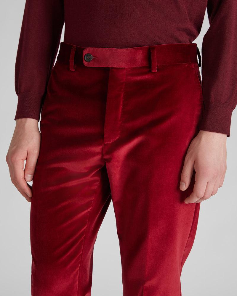 Slowear Pantalone tapered fit in velluto Nuova