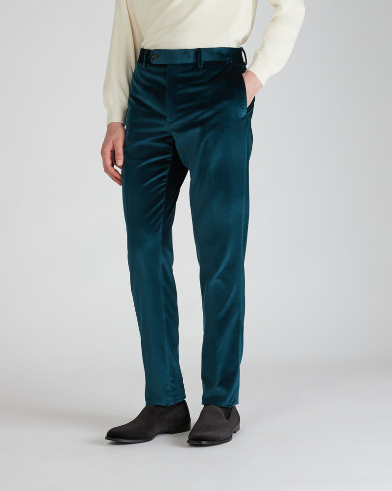 Slowear Pantalone tapered fit in velluto Black Friday Prezzi