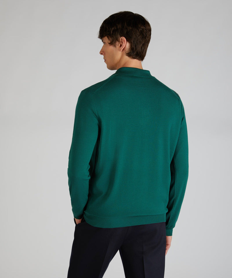 Slowear Polo slim fit in Flexwool Nuovo