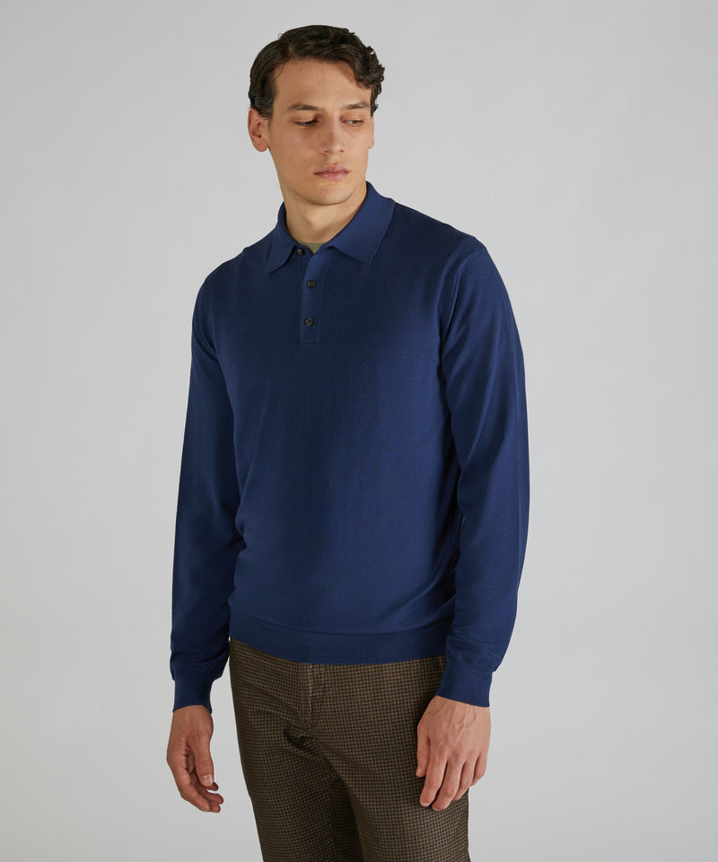 Slowear Polo slim fit in Flexwool Vendita
