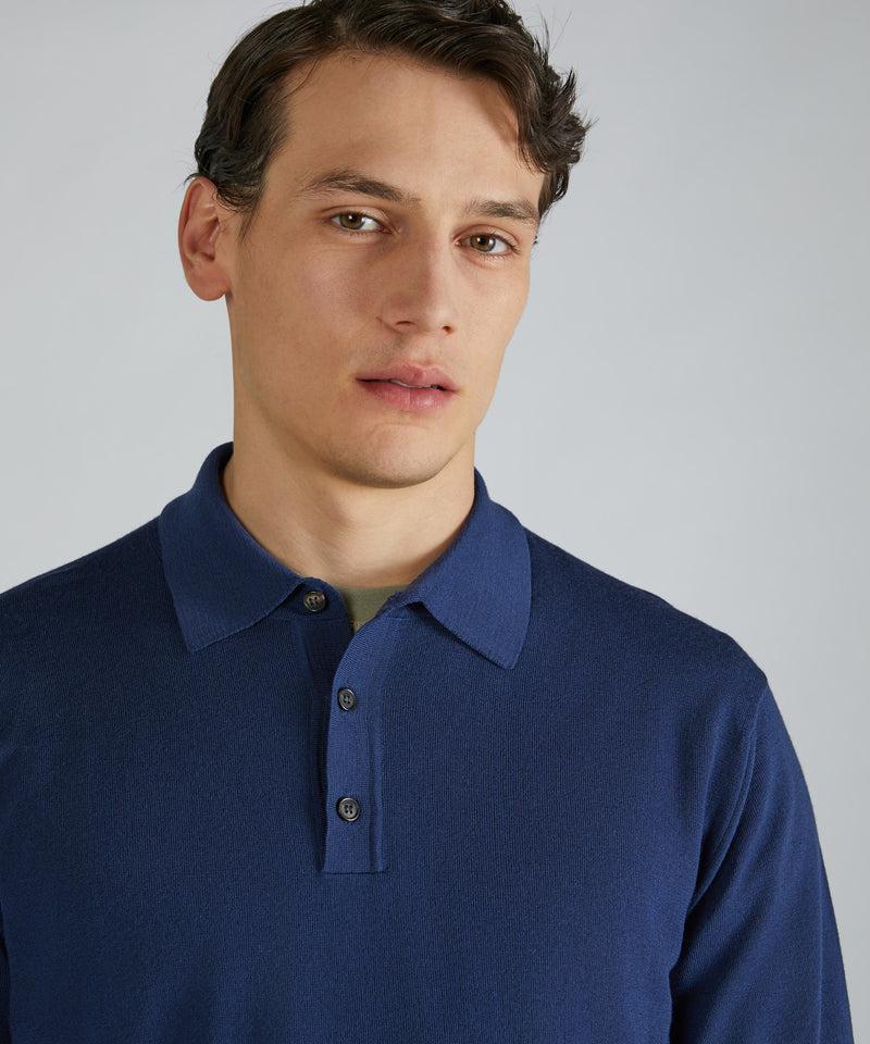 Slowear Polo slim fit in Flexwool Vendita