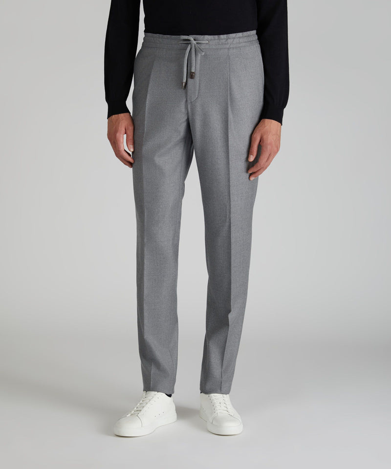 Slowear Pantalone tapered fit in flanella Promozione