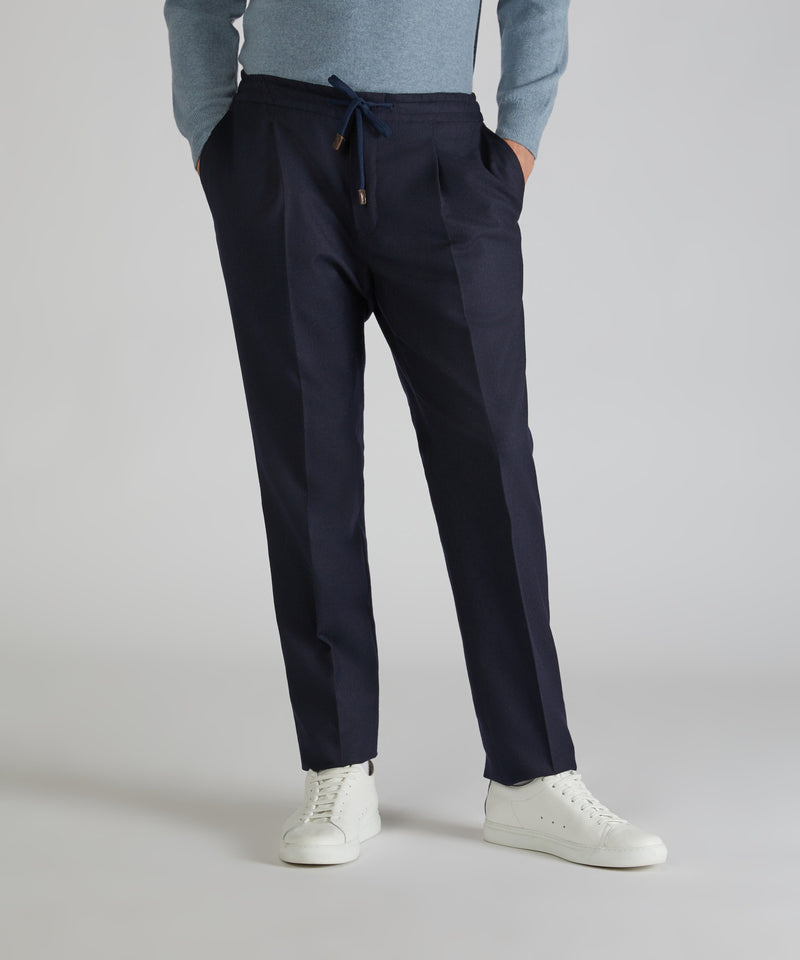 Slowear Pantalone tapered fit in flanella Spedizione Gratuita