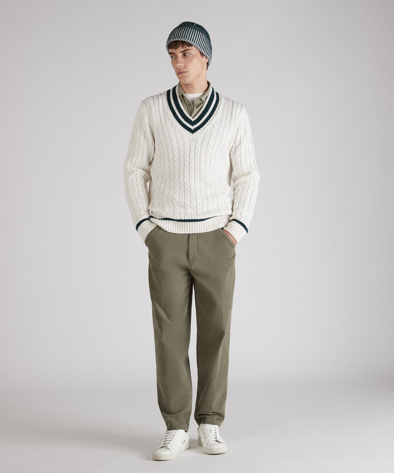 Slowear Maglia con scollo a V in lana Geelong Soddisfazione Garantita