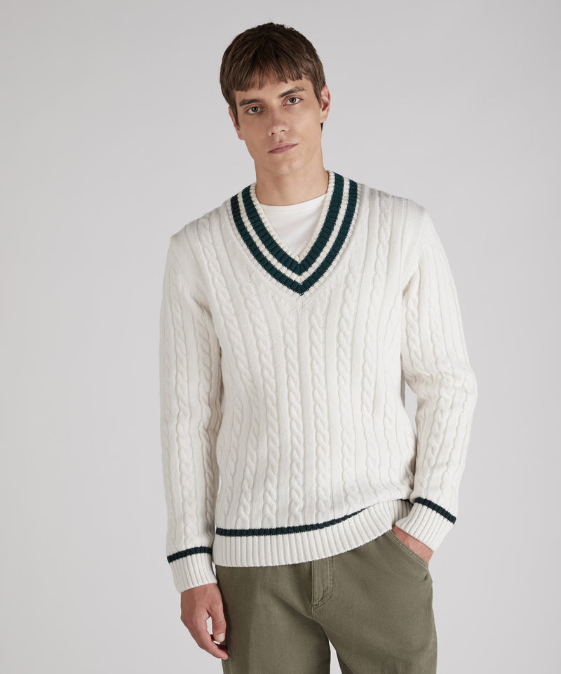 Slowear Maglia con scollo a V in lana Geelong Soddisfazione Garantita