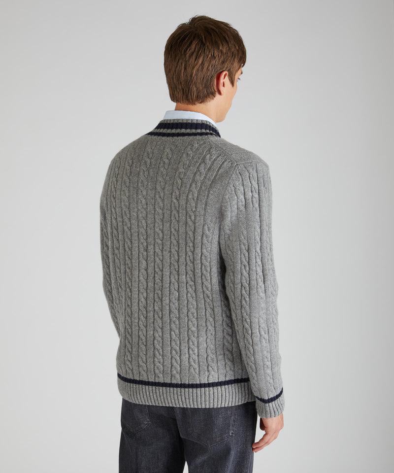 Slowear Maglia con scollo a V in lana Geelong Qualità Garantita