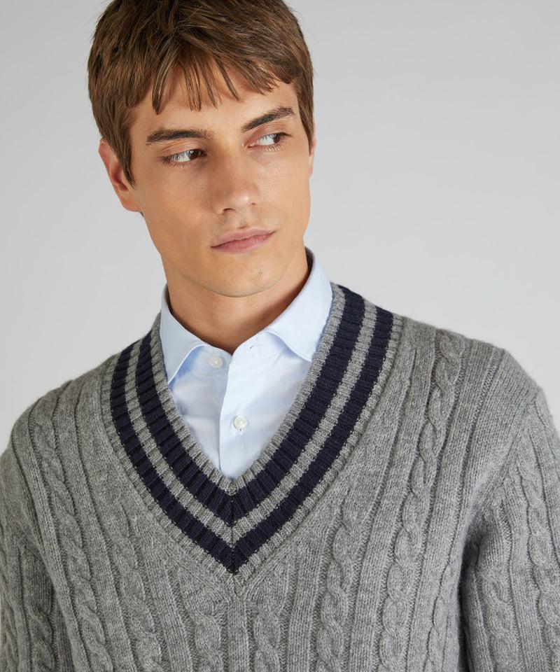 Slowear Maglia con scollo a V in lana Geelong Qualità Garantita