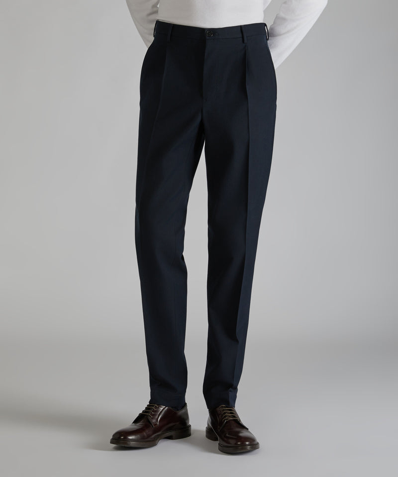 Slowear Pantalone tapered fit in twill di cotone e lana Shopping Online