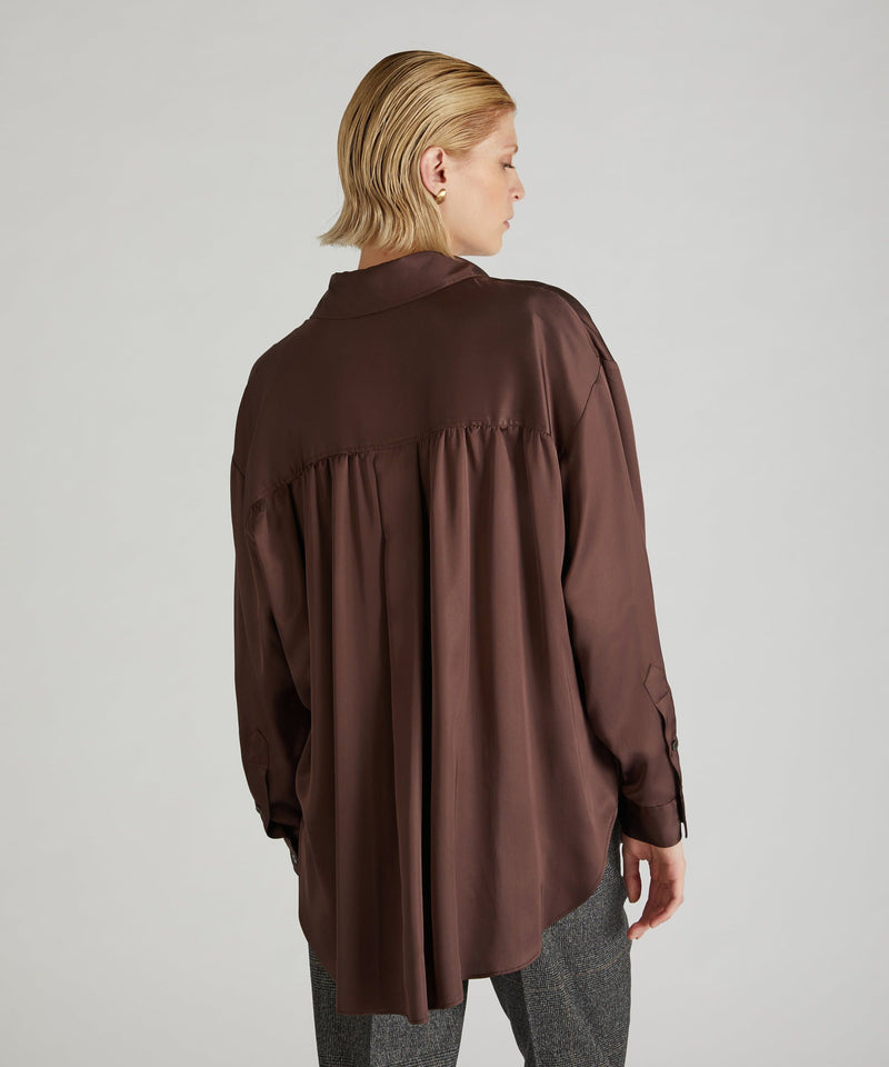 Slowear Camicia wide fit in raso Online