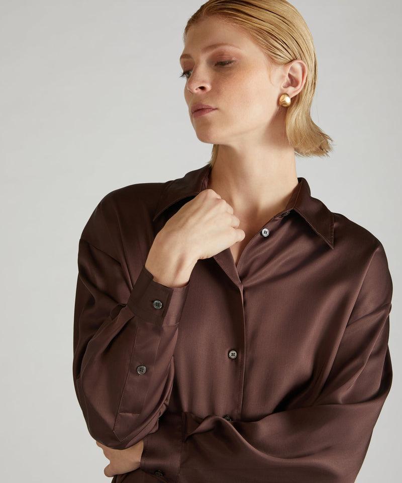 Slowear Camicia wide fit in raso Online