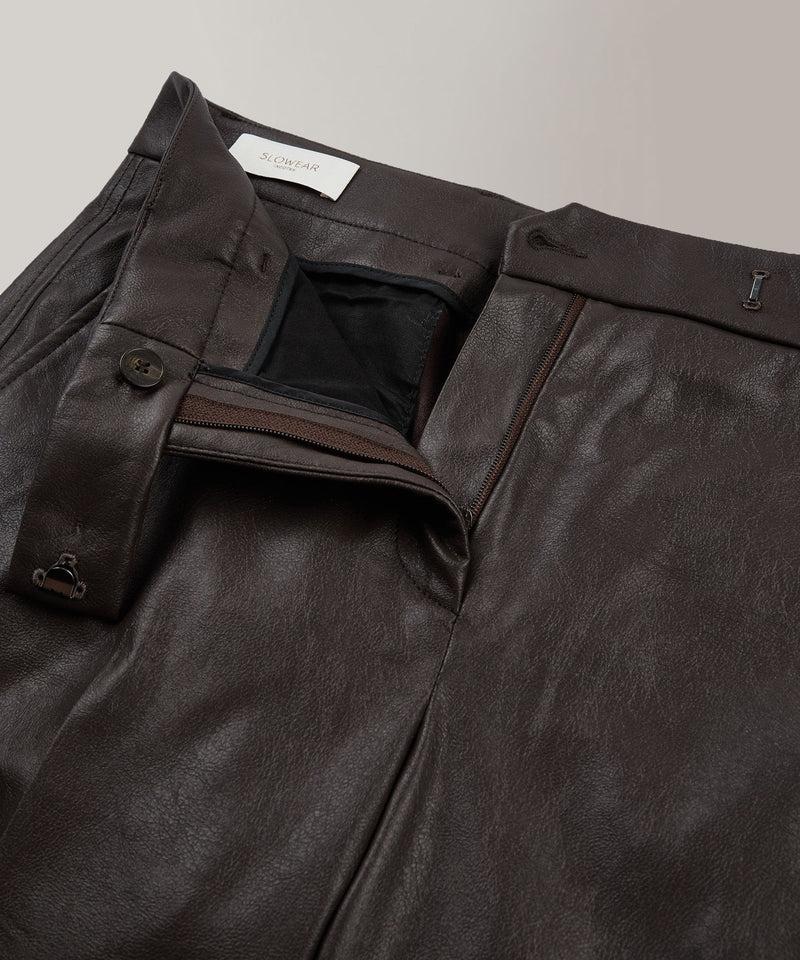 Slowear Pantalone slim fit in similpelle Saldi Di Fabbrica