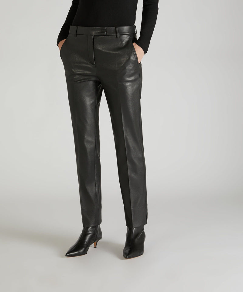 Slowear Pantalone slim fit in similpelle stretch Vendite Flash